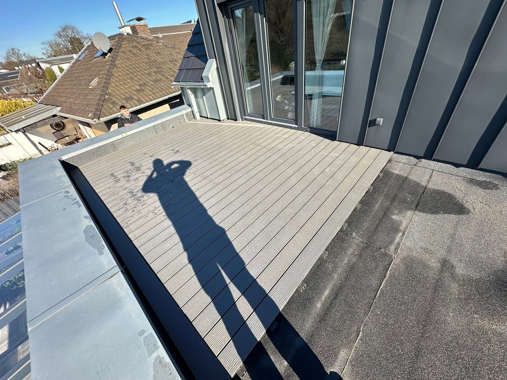 Fertiggestellte Terrasse
